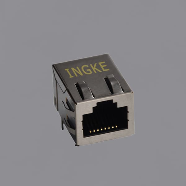 08B1_1X1T_06_F 1X1 Single Port RJ45 Magjack Connectors